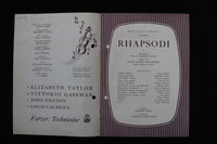 1954 RHAPSODY - DANISH MAGAZINE - ELIZABETH TAYLOR COVER - E 26429