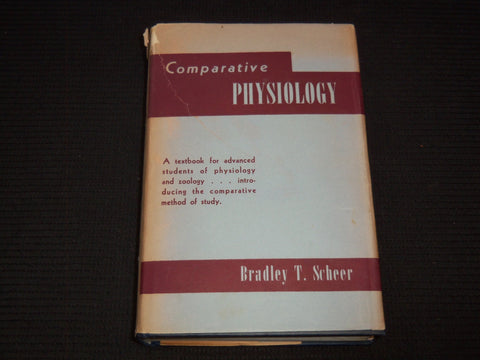 1948 COMPARATIVE PHYSIOLOGY HARDCOVER BOOK BY BRADLEY T. SEHEER - KD 7875