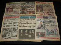 1988-1999 CITIZENS'VOICE NEWSPAPERS LOT OF 53 - WILKES BARRE, PA - NP 2703A
