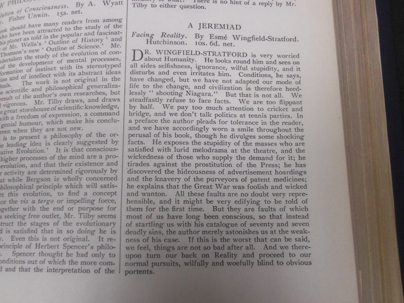 1922 SATURDAY REVIEW 2 BOUND VOLUMES - COMPLETE YR- PUBLISHED IN LONDON - R 1134