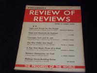 1931 DECEMBER REVIEW OF REVIEWS MAGAZINE - LIGHT & POWER FRONT COVER - E 6357