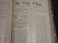 1884-1887 THE COUP D'ETAT KNOX COLLEGE BOUND VOLUME 4/6 - GALESBURG ILL- KD 4412