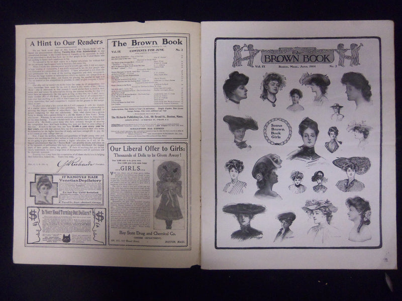 1904 JUNE THE BROWN BOOK OF BOSTON MAGAZINE - ILLUS COVER & STORIES - ST 3254