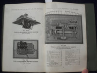 1930 INSTRUCTIONS FOR CARE & ADJUSTMENT OF THE DICTAPHONE SOFTCOVER BOOK -J 9608