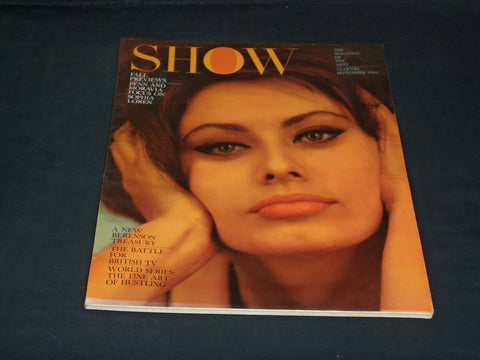 1962 SEPTEMBER SHOW MAGAZINE - SOPHIA LOREN COVER AND PHOTOS - F 394