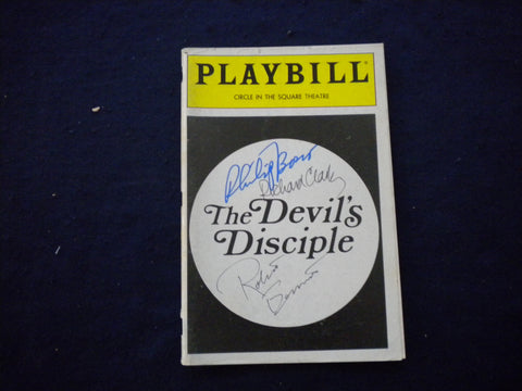 1988 THE DEVIL'S DISCIPLE PLAYBILL - PHILIP BOSCO + 2 OTHER SIGNATURES - J 8317