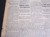 1936 APRIL 26 NEW YORK TIMES - WINDOW PIERCES VEIL OF MILKY WAY - NT 6878