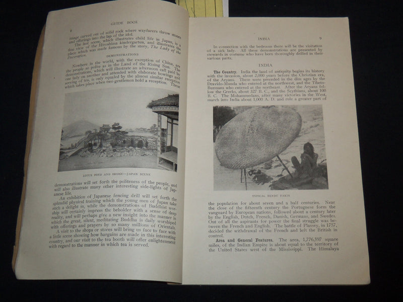 1912 THE WORLD IN BALTIMORE GUIDE BOOK - LYRIC & EXPOSITION - J 8643