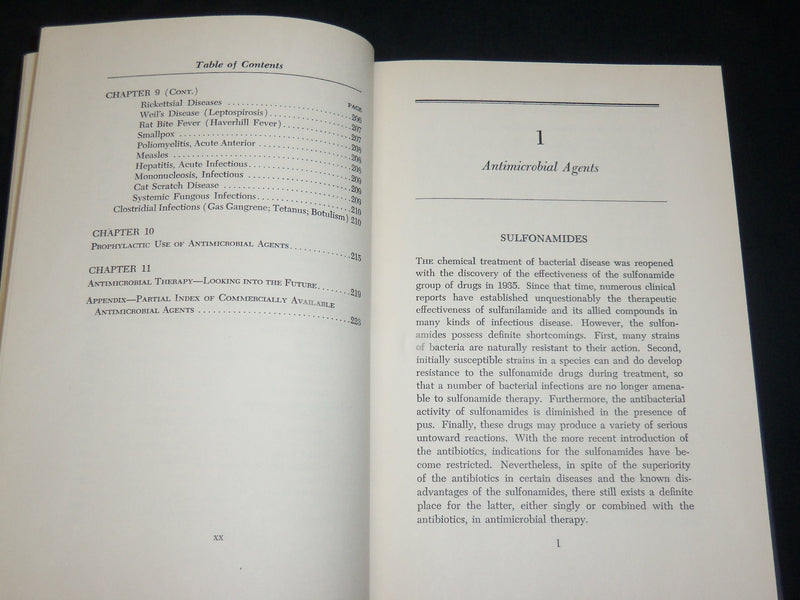 1955 ANTIMICROBIAL THERAPY IN MEDICAL PRACTICE BOOK BY FLIPPIN - KD 2764W