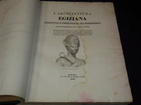 1839 L'ARCHITETTURE ANTICA VOLUME BY LUIGI CANINA - EGYPT ARCHITECTURE - Z 275