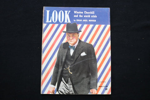 1941 FEBRUARY 25 LOOK MAGAZINE - WINSTON CHURCHILL COVER - E 10156