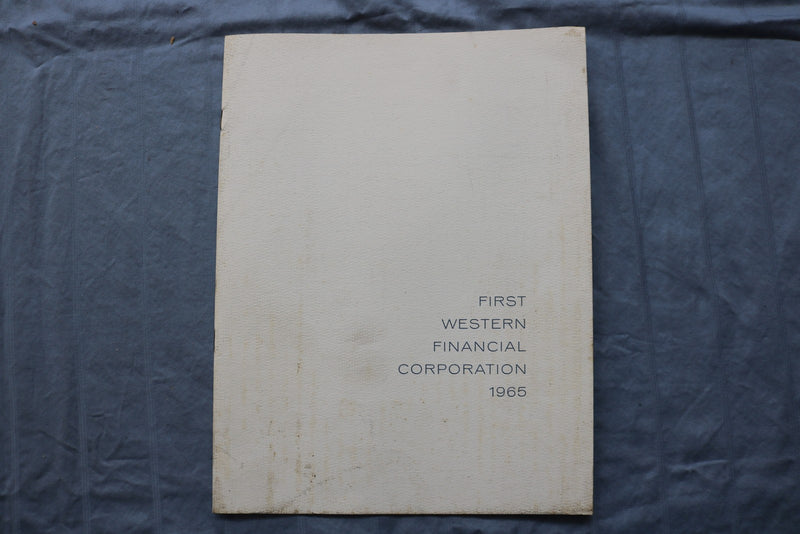 1965-1969 FIRST WESTERN FINANCIAL CORPORATION ANNUAL REPORTS - LOT OF 3 - K 3215