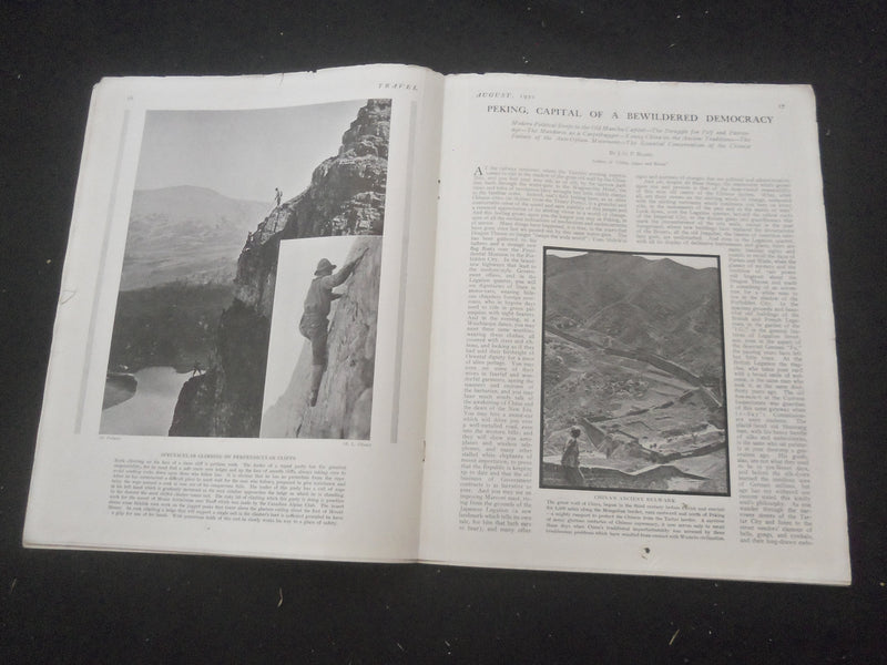 1921 AUGUST TRAVEL MAGAZINE - MESA DWELLERS OF THE PAINTED DESERT - ST 3660Y