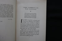 1917 WAR TAXATION - COMMENTS AND LETTERS BY OTTO H. KAHN - SOFTCOVER - K 2211
