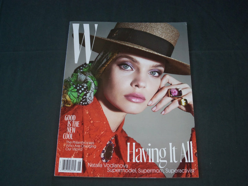 2017 JUNE/JULY W MAGAZINE - NATLAIA VODIANOVA COVER- RC 1426