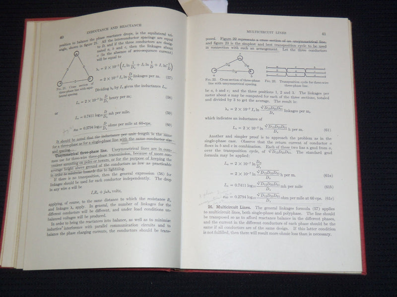 1949 PRINCIPLES OF ELECTRIC POWER TRANSMISSION BOOK BY L. F. WOODRUFF - KD 4270I