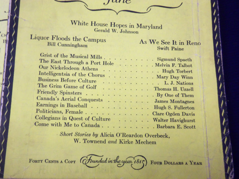 1930 NORTH AMERICAN REVIEW LOT OF 12 COMPLETE YEAR - STORIES/ARTICLES - WR 652