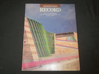 1984 SEPTEMBER ARCHITECTURAL RECORD MAGAZINE - NEUE STAATSGALERIE - ST 1682H