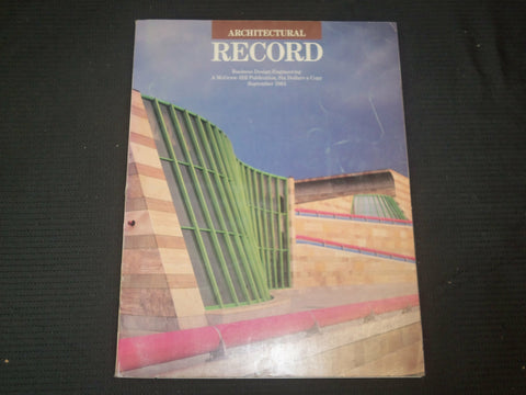 1984 SEPTEMBER ARCHITECTURAL RECORD MAGAZINE - NEUE STAATSGALERIE - ST 1682H