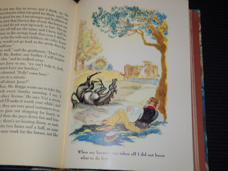 1945 BLACK BEAUTY HARDCOVER BOOK BY ANNA SEWELL - FRITZ EICHENBERG - KD 7948