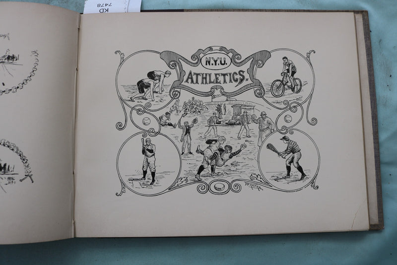 1896 THE VIOLET NEW YORK UNIVERSITY YEARBOOK - YB 3591