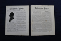 1879-1885 ANTIQUARIAN PAPERS - IPSWICH, MASSACHUSETTS - LOT OF 34 - K 780