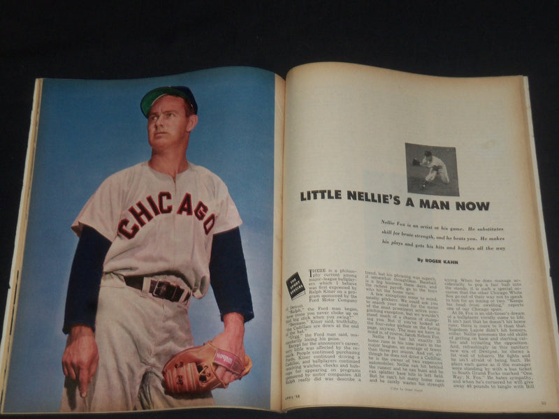 1958 APRIL SPORT MAGAZINE - NELLIE FOX COVER - SP 8498