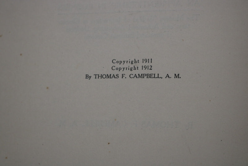 1912 CAMPBELL'S ACTUAL ACCOUNTING HARDCOVER BOOK BY THOMAS CAMPBELL - KD 9586