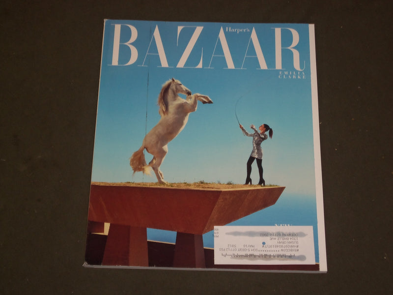 2015 JUNE/JULY HARPER'S BAZAAR MAGAZINE - EMILIA CLARKE COVER - B 3676