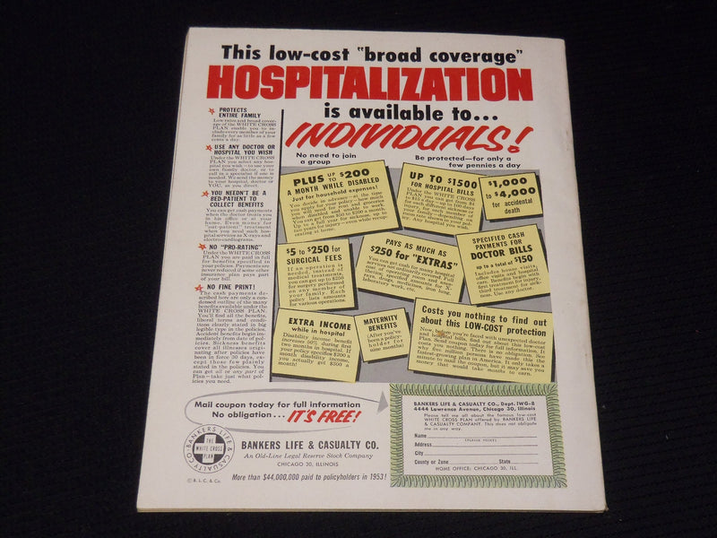 1954 AUGUST MOVIE STARS MAGAZINE - ELIZABETH TAYLOR COVER - E 13447