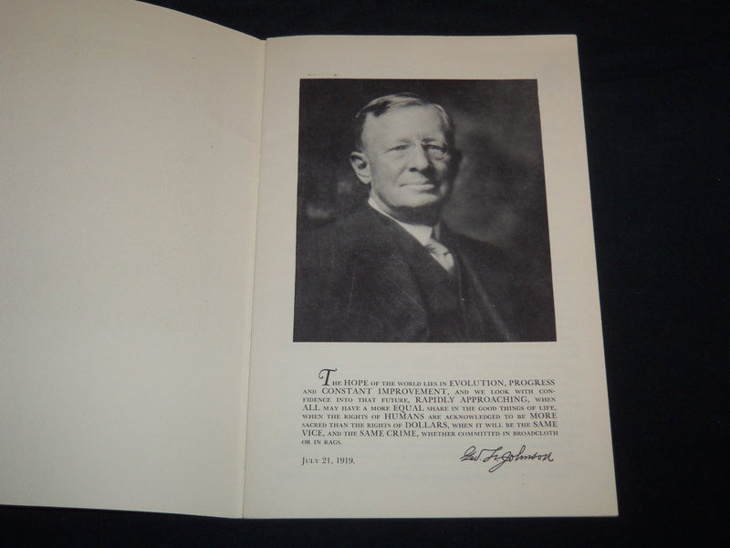 1951 GEORGE JOHNSON MEMORIAL STATUE UNVEILING CEREMONY PROGRAM - J 8628