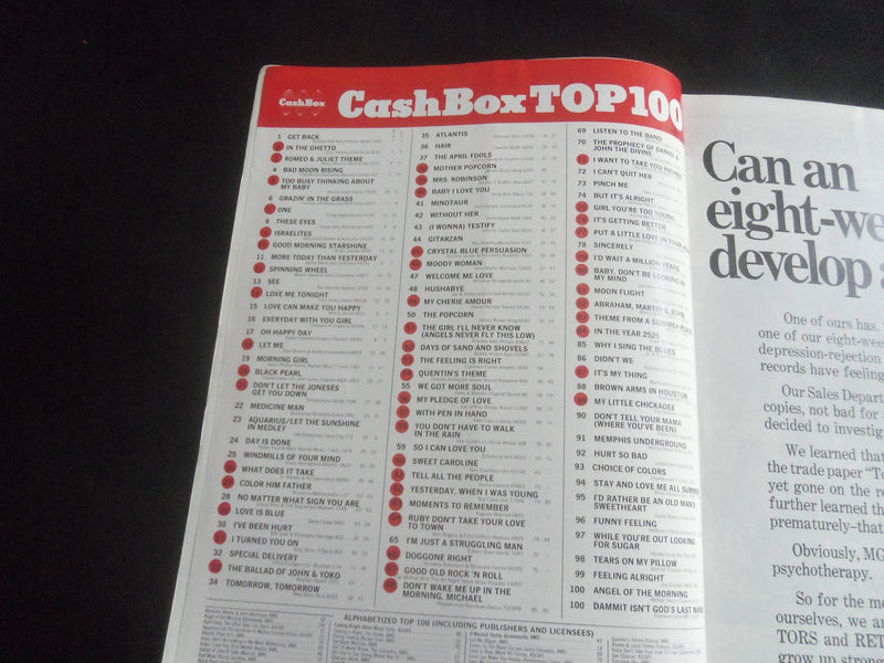 1969 JUNE 21 CASH BOX MAGAZINE - MARVIN GAYE COVER - SP 9338G