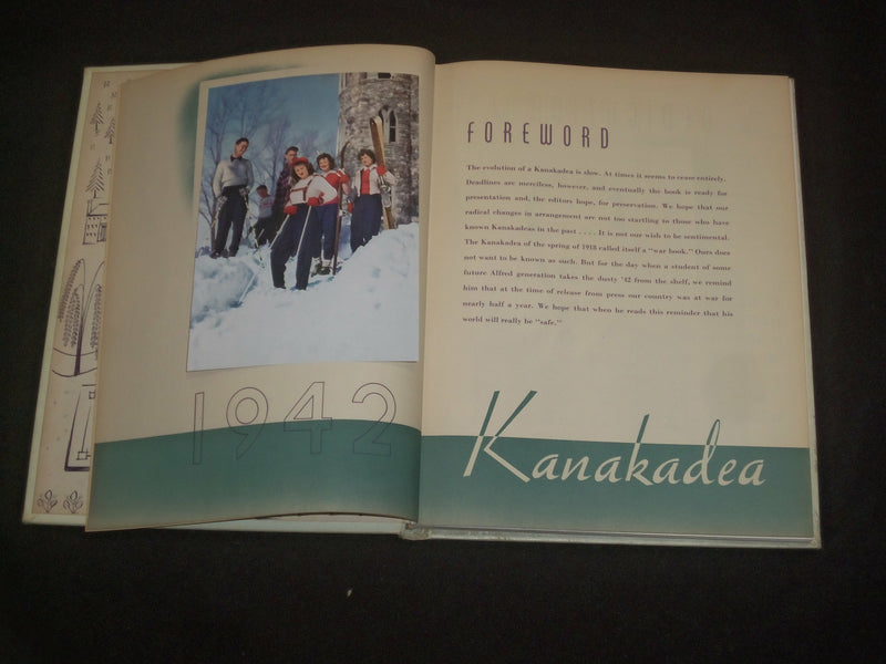 1942 ALFRED UNIVERSITY YEARBOOK - ALFRED, NEW YORK - YB 2087