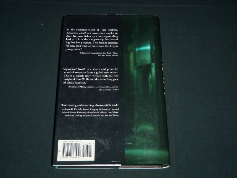 2001 EQUIVOCAL DEATH BOOK SIGNED BY AMY GUTMAN - FIRST EDITION - KD 5517