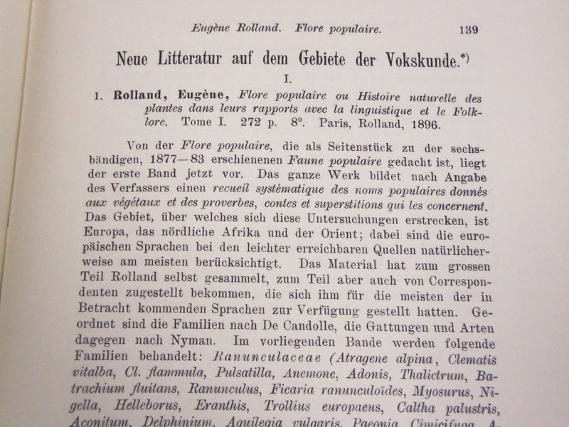 1896-1900 ZEITSCHRIFT FUR FRANZOSISCHE SPRACHE UND LITTERATUR LOT OF 18 - O 133