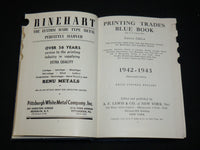 1942-1943 PRINTING TRADES BLUE BOOK BOOK - 19TH EASTERN EDITION - KD 6487