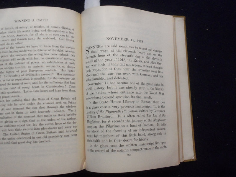 1919 WINNING A CAUSE HARDCOVER BOOK BY JOHN THOMPSON & INEZ BIGWOOD - KD 8461