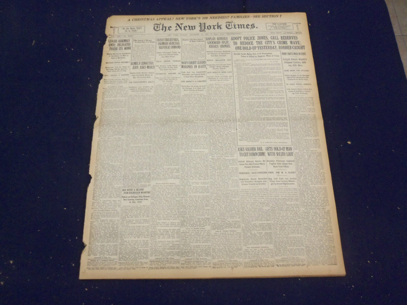 1920 DECEMBER 19 NEW YORK TIMES - TY COBB SIGNS AS MANAGER OF TIGERS - NT 8499