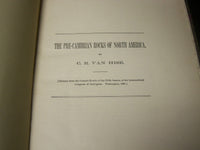 1891 THE PRE-CAMBRIAN ROCKS OF NORTH AMERICA BY C. R. VAN HISE - J 5160