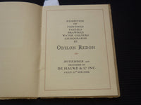 1928 ODILON REDON EXHIBITION OF PAINTINGS CATALOGUE - J 8103