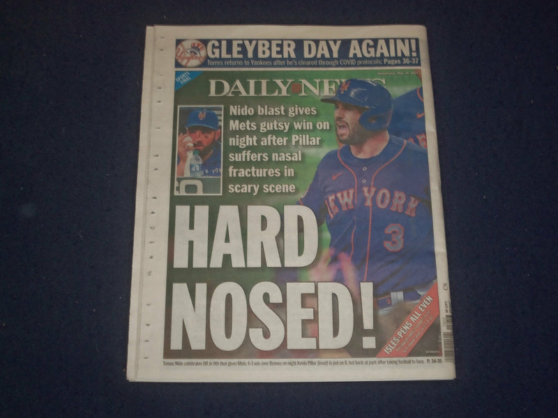2021 MAY 19 NEW YORK DAILY NEWS NEWSPAPER -EIGHT ARRESTED WITH STOLEN $2 MILLION