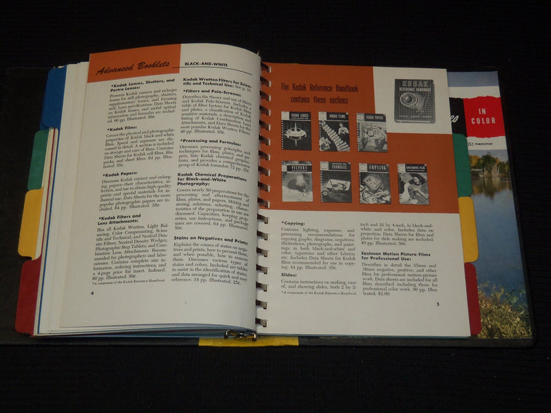 1950 KODAK COLOR HANDBOOK - MATERIALS - PROCESSES - TECHNIQUES - KD 9531