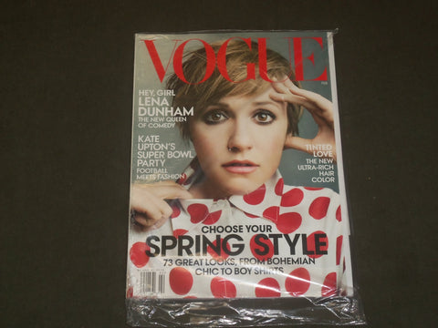 2014 FEBRUARY VOGUE MAGAZINE - LENA DUNHAM - B 2588
