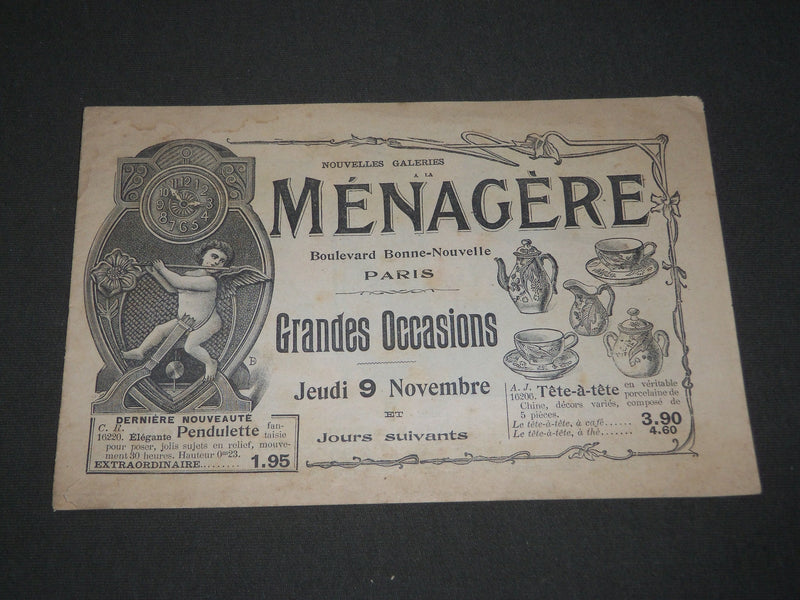 1905 NOUVELLES GALERIES MENAGERE GRANDES OCCASIONS FRENCH CATALOGUE - FR 723