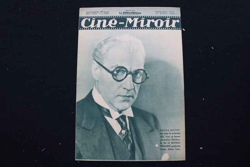 1936 APR 10 CINE-MIROIR MAGAZINE - MARLENE DIETRICH-GARY COOPER COVER - E 25147