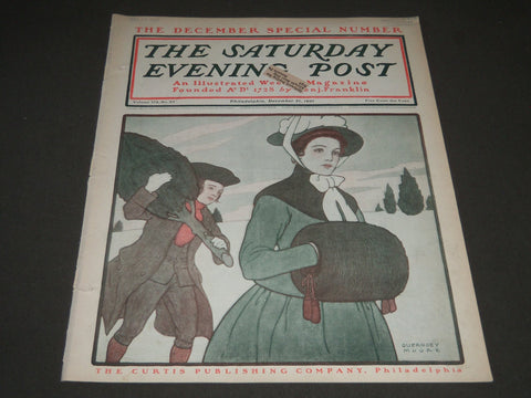 1901 DECEMBER 21 THE SATURDAY EVENING POST MAGAZINE - ILLUSTRATED COVER - SP 563