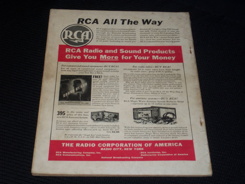 1937 DECEMBER RADIO-CRAFT MAGAZINE VERY NICE COVERS & ADS - E 396