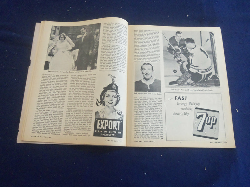 1962 SEPTEMBER HOCKEY PICTORIAL MAGAZINE - 1962-63 NHL PREVIEW - ST 200O
