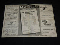 1942 CENTRAL THEATRE PROGRAMS LOT OF 3 ISSUES - PASSAIC, NEW JERSEY - J 5801