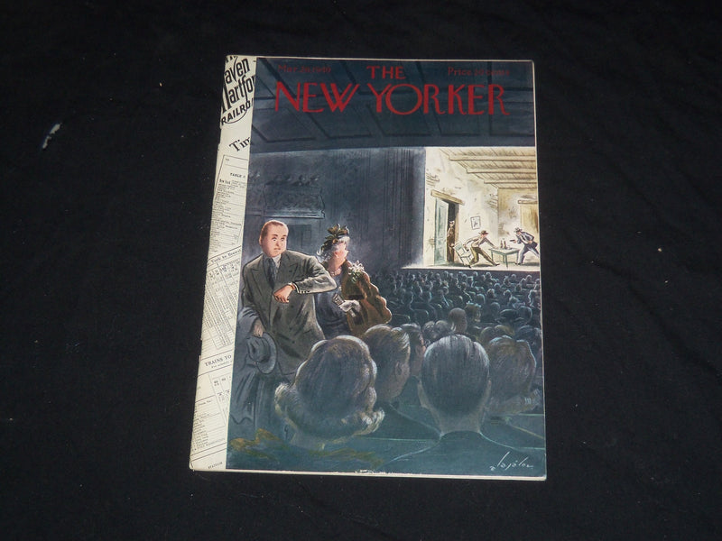 1949 MARCH 26 THE NEW YORKER MAGAZINE - ILLUSTRATED COVER - NY 306